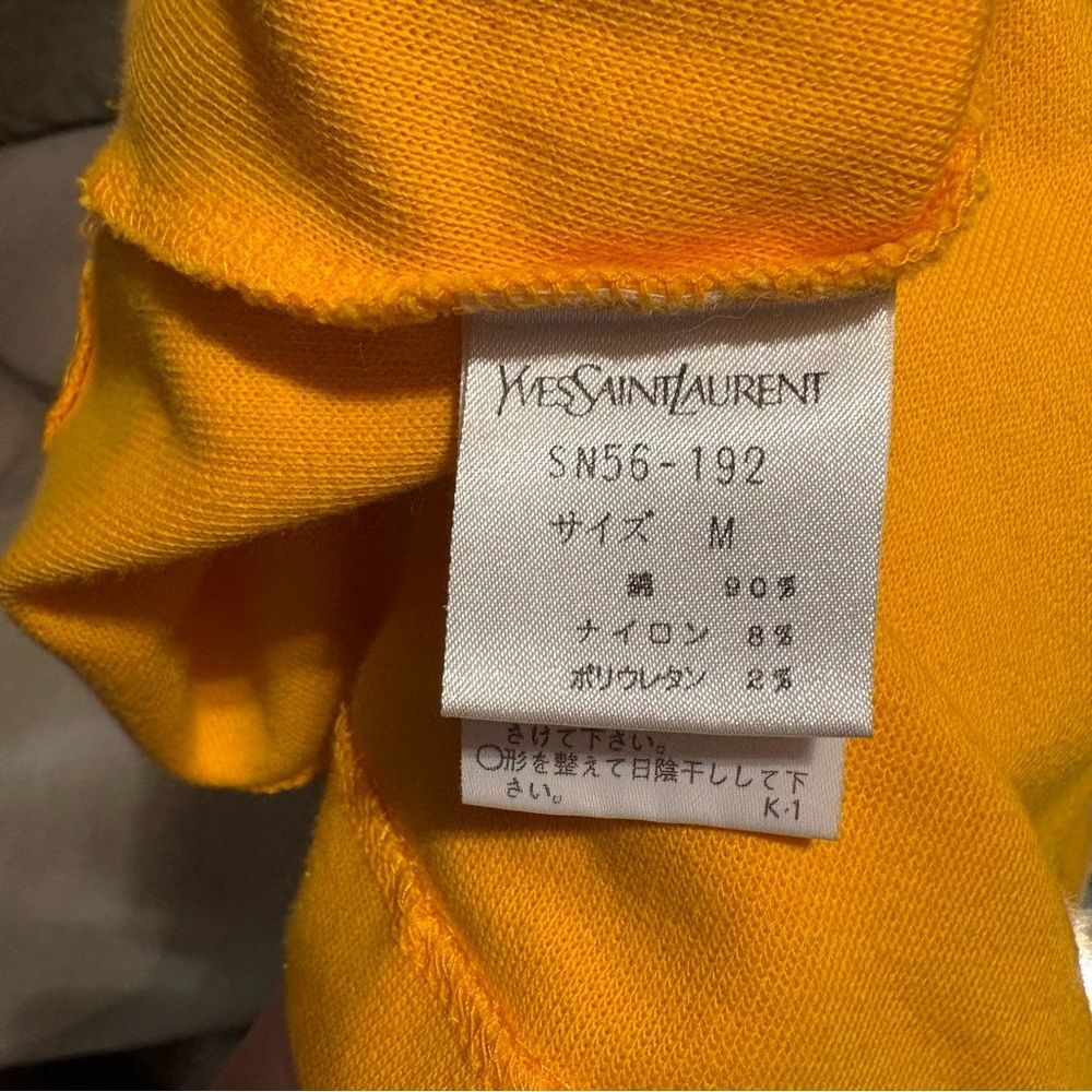 Yves Saint Laurent Vintage Marigold Yellow Knit Tunic Top Size M - Picture 10 of 10